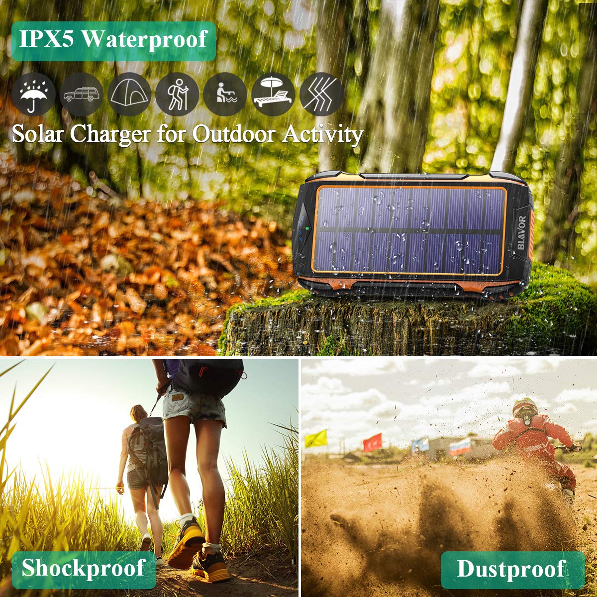 PN-W20 Wireless Solar Power Bank 20000mAh