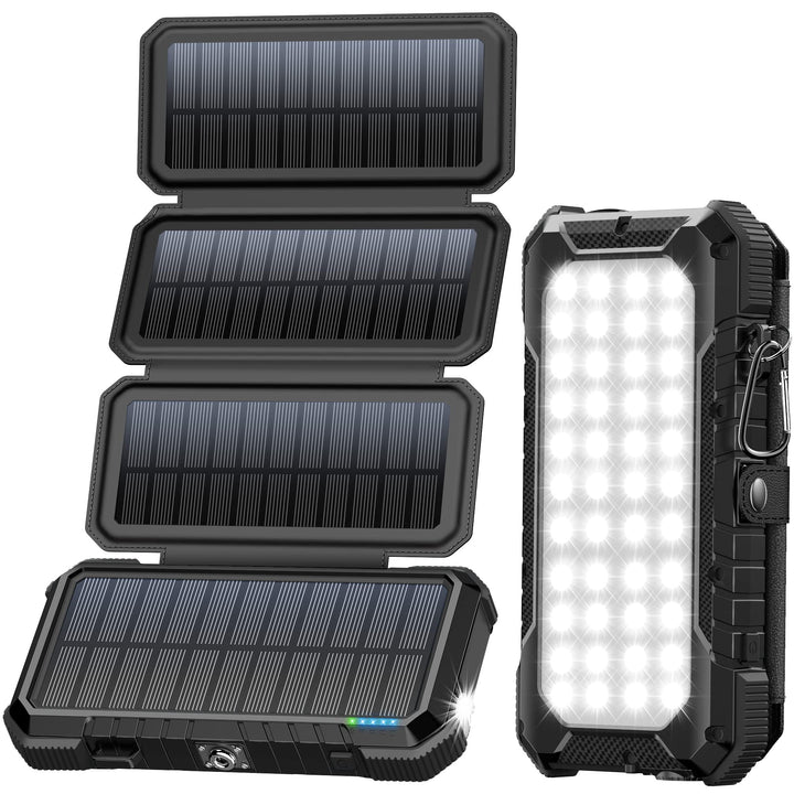BLAVOR Solar Charger Power Bank, PD 18W Fast Charging 20000mAh