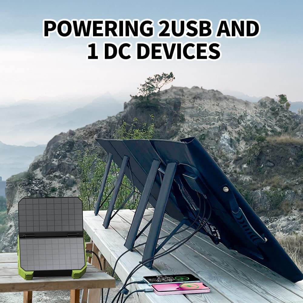 BLAVOR 120W Portable Solar Panels PD45W QC3.0 Fast Solar Charger - Blavor