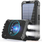BLAVOR Solar Power Bank Wireless Charger 36000mAh Built in 4 Cables