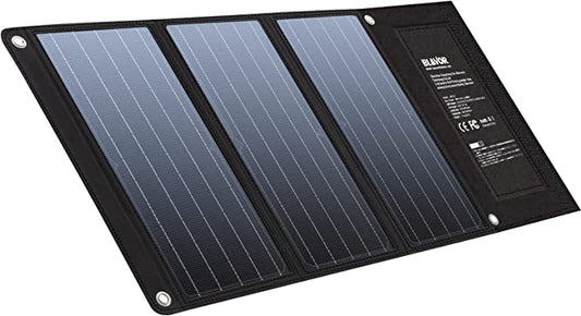 BLAVOR Premium Monocrystalline 30W Solar Panels Foldable Solar Charger