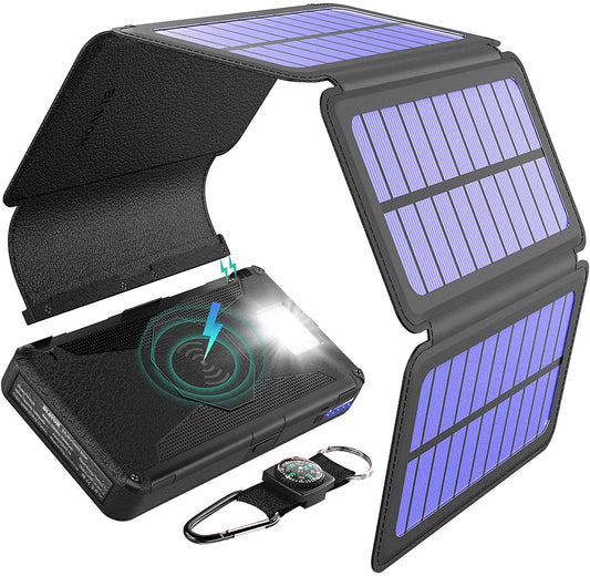 PN-W09 BLAVOR Qi Wireless Charger 20000mAh Four Detachable Solar Panels - Blavor