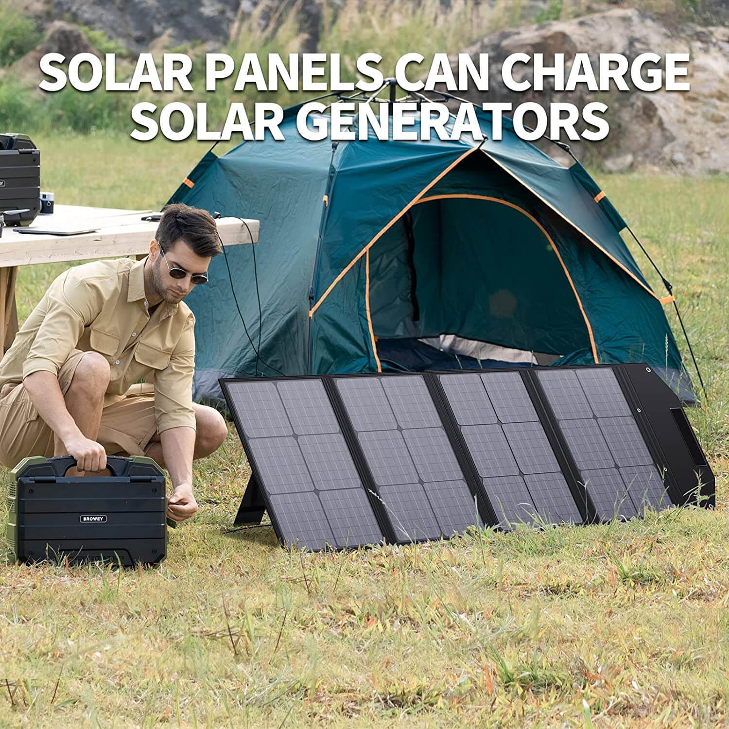 BLAVOR 120W Portable Solar Panels PD45W QC3.0 Fast Solar Charger - Blavor