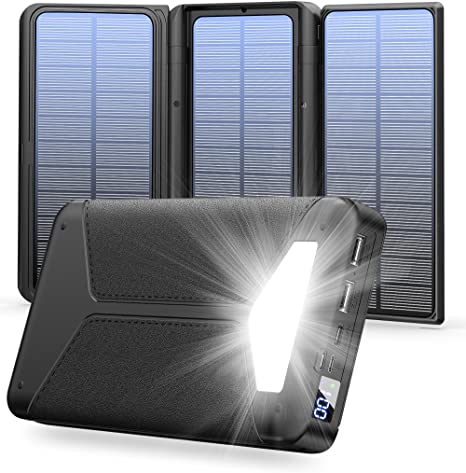 PN-W21 Solar power bank, foldable solar panel charger 10000 mAh - Blavor